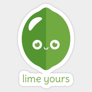 Lime Yours Sticker